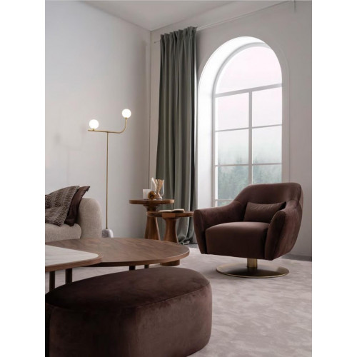Brauner Luxus Lounge Sessel Modernes Design Polster Möbel Wohnzimmer von Xl Moebel