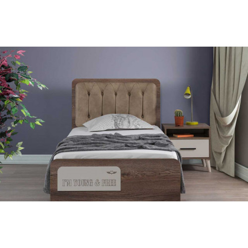 Braunes Kinderzimmer Einzellbett Designer Holz Nachttisch 2tlg Luxus Set Braunes Kinderzimmer Einzellbett Designer Holz Nachttisch 2tlg Luxus Set von Xl Moebel