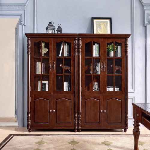 Bücherregal Vitrine Vitrinenschrank Regal Holz Schrank Bücherschrank Bücherregal Vitrine Vitrinenschrank Regal Holz Schrank Bücherschrank von Xl Moebel