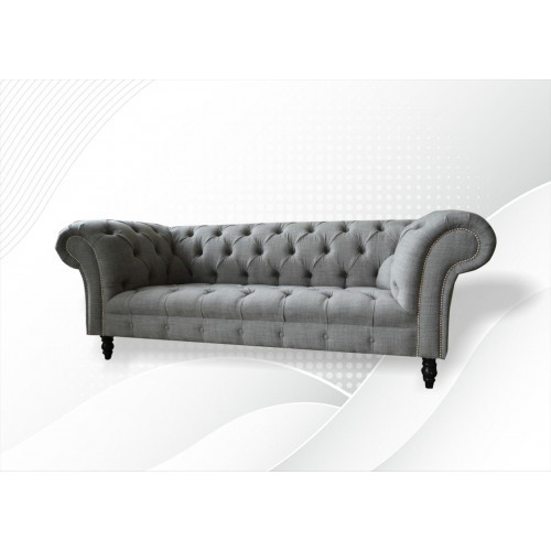 Chesterfield 3 Sitzer Designer Sofa Polster Sofas Couchen Stoff Textil von Xl Moebel