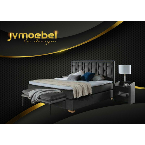 Chesterfield Doppelbett Schlafzimmer Samt Betten Bettgestell Nachttisch 3tlg Set von Xl Moebel