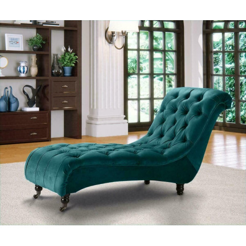 Chesterfield Samt Chaise Lounge Designer Sofa Club Liege Textil Stoff Polster von Xl Moebel