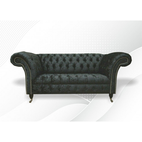 Chesterfield Samt Club Couch Polster 2 Sitzer design Textil Sofas Couchen von Xl Moebel