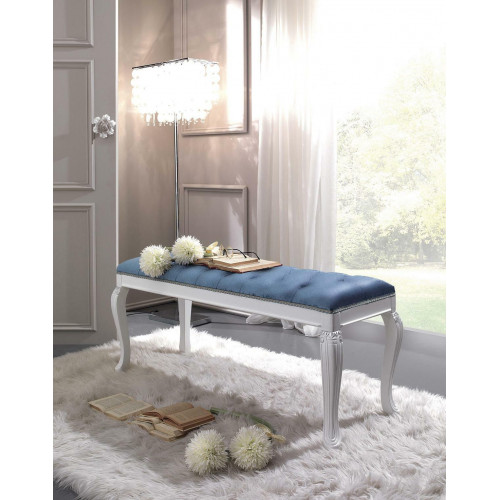 Chesterfield Sitz Polster Bank Polster Sitz Hocker Textil Stoff Holz Stil Design von Xl Moebel