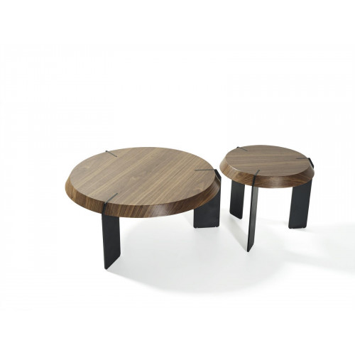 Couchtisch Beistelltisch Designer Tisch Rund Braun Wohnzimmertisch Neu von Xl Moebel