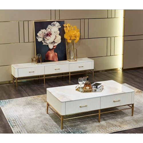 Couchtisch Sideboard 2tlg Wohnzimmer Möbel Tisch Lowboard Schrankwände Kommode von Xl Moebel