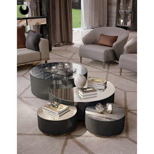 Couchtisch Wohnzimmer Sofa Designs Italienische Möbel Bizzotto Edelstahl Rund von Xl Moebel