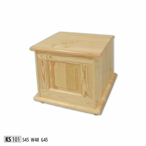 Deko Box Vollholz Möbel Holz Möbel Handarbeit Schatule Truhe Echtholz 45x45cm von Xl Moebel