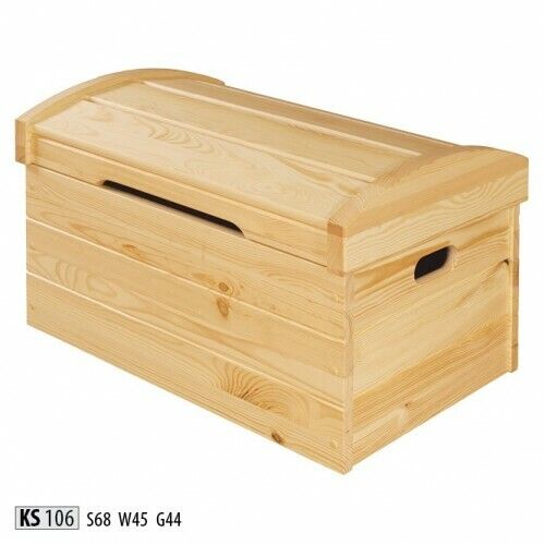 Deko Box Vollholz Möbel Holz Möbel Handarbeit Schatule Truhe Echtholz 68x44cm von Xl Moebel