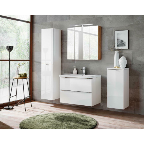 Design Badezimmer Möbel Bad 4 tlg. Set Deko Garnitur Schrank Waschbecken von Xl Moebel