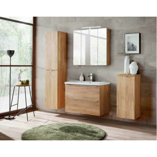 Design Badezimmer Möbel Bad 4 tlg. Set Garnitur Schrank Deko Waschbecken von Xl Moebel