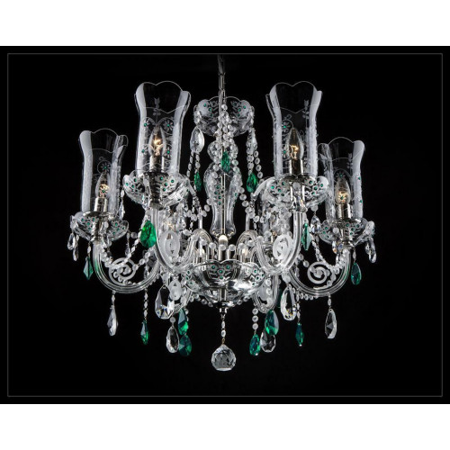 Design Bohemia Kronleuchter Deckenleuchten Blau Kristall Lampe Leuchten von Xl Moebel