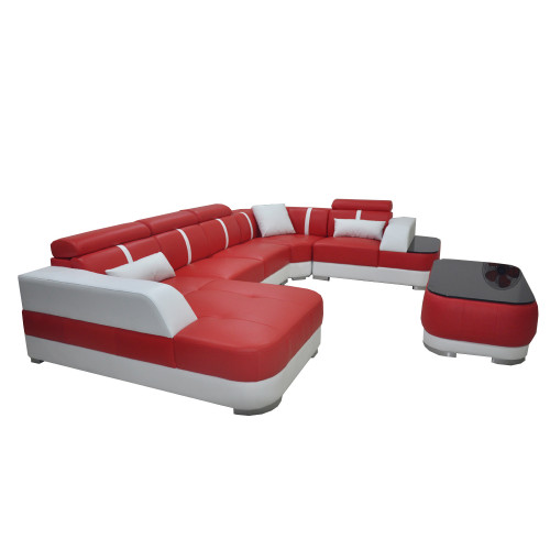 Design Eck Couch Sitz Leder Polster Ecke Garnitur Wohnlandschaft Sofas Neu Sofa von Xl Moebel