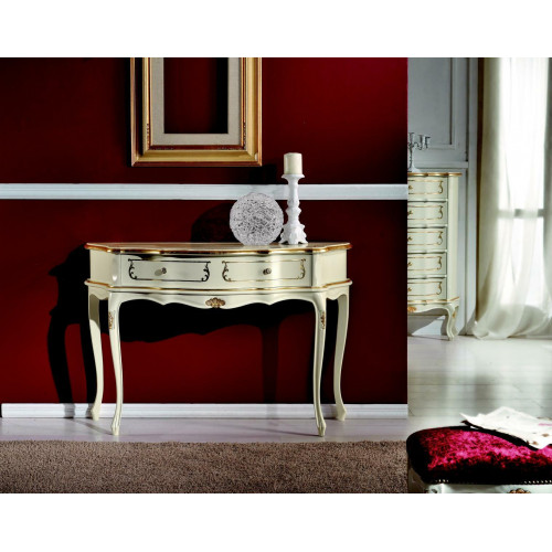 Design Möbel Stil Barock Luxus Konsolentisch Weiß Holz Italienische Tisch Tische von Xl Moebel