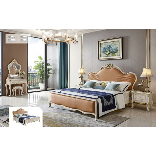 Design Nachttisch Bett 5 tlg.Schlafzimmer Set Schminktisch Massivholz Design Nachttisch Bett 5 tlg.Schlafzimmer Set Schminktisch Massivholz von Xl Moebel