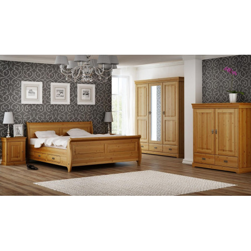 Design Schlafzimmer Garnituren Komplett Bett Kleiderschrank Nachttisch 5tlg.Set Design Schlafzimmer Garnituren Komplett Bett Kleiderschrank Nachttisch 5tlg.Set von Xl Moebel