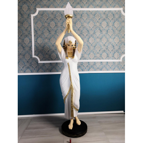 Design Stehleuchte Ägptische Frau Figur Steh Lampe Leuchten Steh Lampen Figur von Xl Moebel