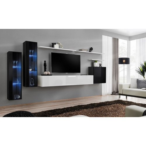Design Weiß Wandschrank Wandregal TV-Ständer Luxus Wohnzimmer Vitrine Neu Design Weiß Wandschrank Wandregal TV-Ständer Luxus Wohnzimmer Vitrine Neu von Xl Moebel