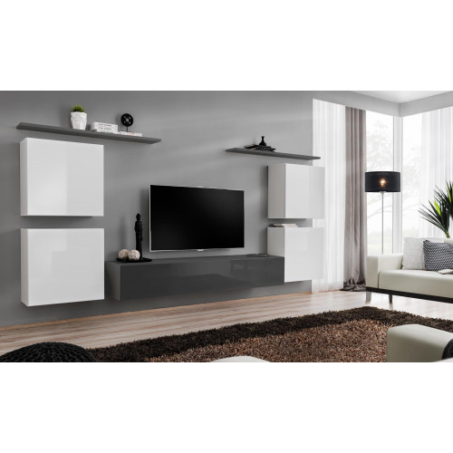Design Wohnwand Luxus Einrichtung Komplett Wandregal Holzmöbel Wandschrank von Xl Moebel