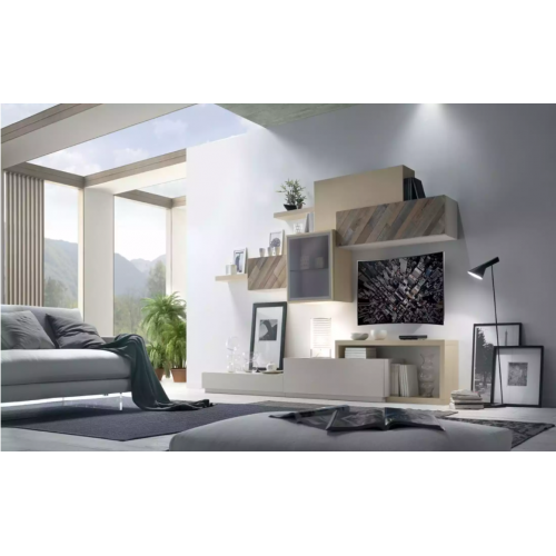 Design Wohnzimmer Set Vitrine Wandregale Wohnwand Regal Schränke 4tlg. Design Wohnzimmer Set Vitrine Wandregale Wohnwand Regal Schränke 4tlg. von Xl Moebel