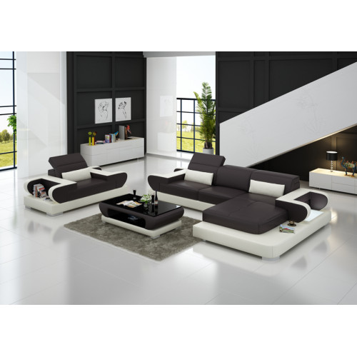 Design XXL Big Sofa Ecksofa Ledersofa Couch Sessel Polster Wohnlandschaft G8002E von Xl Moebel