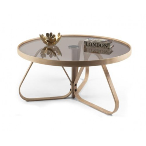 Designer Couchtisch Luxus Glastisch Kaffee Rund Wohnzimmer Holz Tisch Designer Couchtisch Luxus Glastisch Kaffee Rund Wohnzimmer Holz Tisch von Xl Moebel