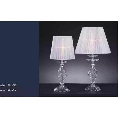 Designer Kristall Weiße Stehlampe Kronleuchter Antik Stil Tisch Lampe von Xl Moebel