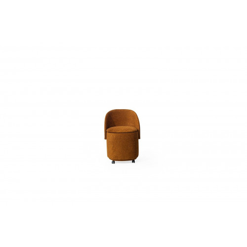 Designer Oranger Polsterstuhl Hocker-Stuhl Mit Stauraum Esszimmer Möbel von Xl Moebel