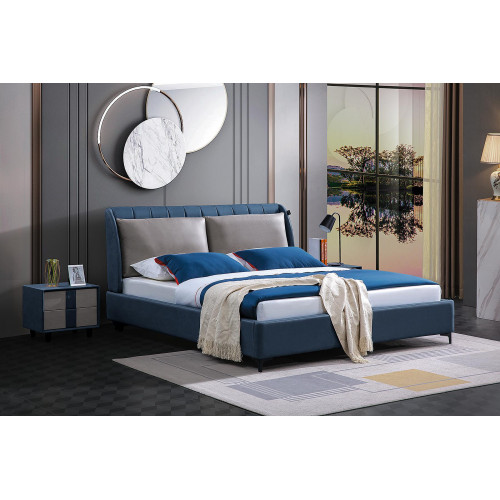 Designer Polster Doppelbett Betten. Bett Schlafzimmer Ehebett Textil Leder Neu von Xl Moebel