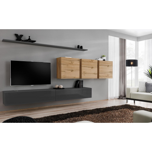 Designer Sideboard Holzmöbel Komplett 7tlg Wandschrank Wohnzimmermöbel von Xl Moebel