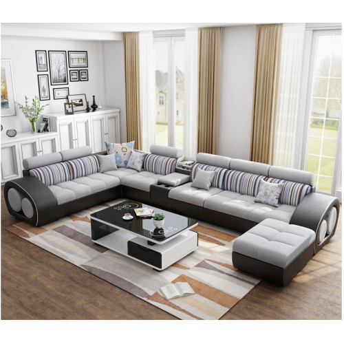 Designer Sofa Couch Ecksofa mit Hocker Garnitur Polster Wohnlandschaft L-Form Designer Sofa Couch Ecksofa mit Hocker Garnitur Polster Wohnlandschaft L-Form von Xl Moebel