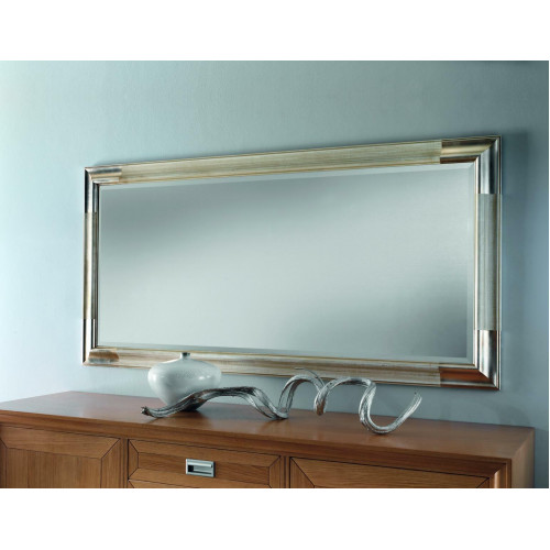 Designer Spiegel Anrichte Barock Spiegel Wohn Zimmer Regal Luxus Spiegel Silber von Xl Moebel