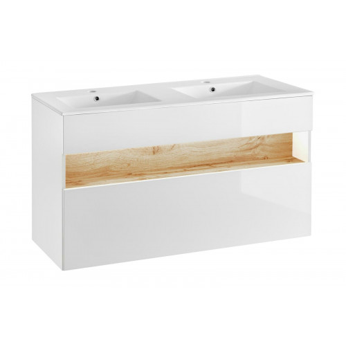 Doppel Waschtisch Waschbeckenunterschrank mit Waschtisch Becken von Xl Moebel