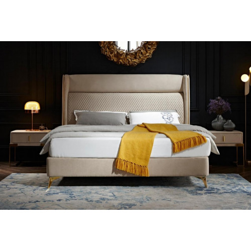 Doppelbett Schlafzimmer Hotel Ehe Luxus Bett 2x Nachttisch 3tlg. Set Betten Neu von Xl Moebel