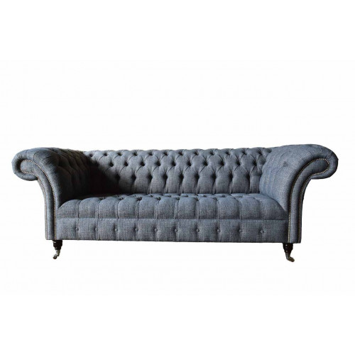 Dreisitzer Couch Polster Design Sofa Chesterfield Grau Sofas Zimmer Möbel Dreisitzer Couch Polster Design Sofa Chesterfield Grau Sofas Zimmer Möbel von Xl Moebel