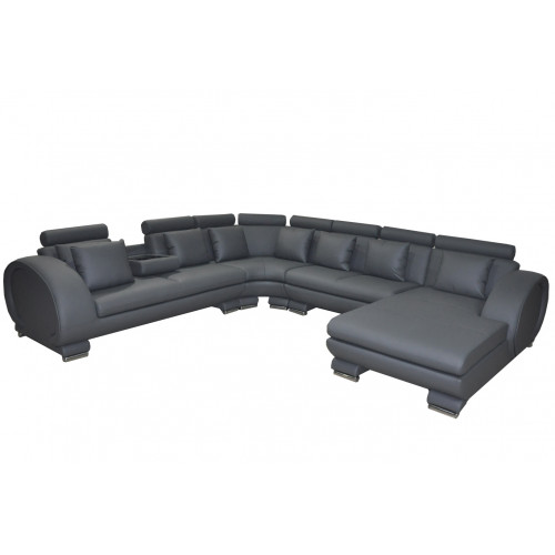 Eck Leder Sofa Couch Polster Sitz Wohnlandschaft Design XXL U Form von Xl Moebel