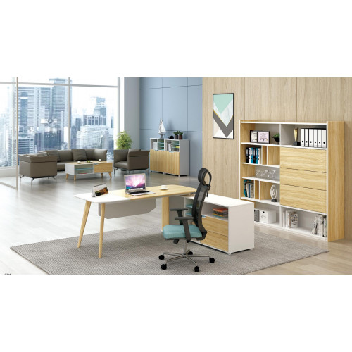 Eckschreibtisch Kabelkanal Home Office Tisch groß Tische Chef Schreibtisch von Xl Moebel