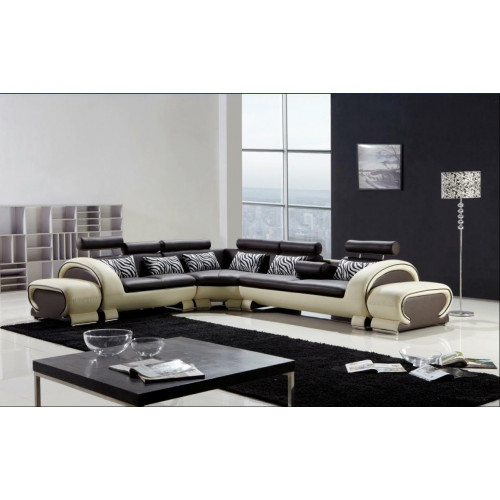 Ecksofa L-Form 2x Hocker Sofa Couch Design Grau Polster Leder Moderne Ecksofa L-Form 2x Hocker Sofa Couch Design Grau Polster Leder Moderne von Xl Moebel