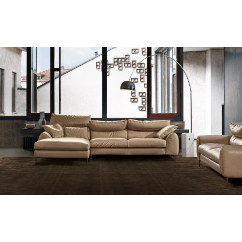 Ecksofa L-Form Wohnzimmer Sofa Couch Polster Ecke Garnitur Beige Leder Sofas Neu von Xl Moebel