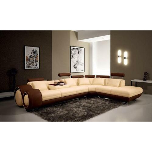 Ecksofa Sofa Couch Polster Wohnlandschaft Leder Sofas Garnitur LForm von Xl Moebel