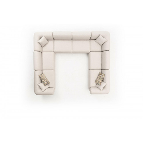 Ecksofa U-Form Wohnzimmer Luxus Stil Modern Design Sofa Couch Wohnlandschaft von Xl Moebel