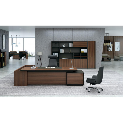 Ecktisch Schreibtisch + Schrank Regal Holz 2tlg. Set Büro Einrichtung von Xl Moebel