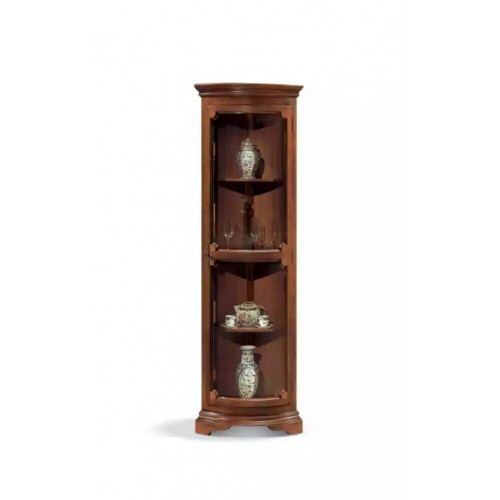 Eckvitrine Wohnzimmer Möbel Anrichte Holz Vitrinen Schrank Braun Neu von Xl Moebel