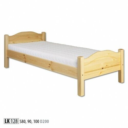 Einzelbett Jugendbett Kieferbett Kiefer Vollholz Holzbett 100x200 Handarbeit Neu von Xl Moebel