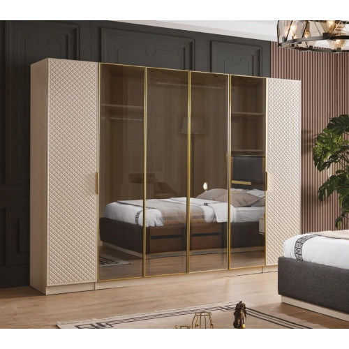 Elegant Kleiderschrank im Schlafzimmer luxuriös Holz Möbel Schränke schrank von Xl Moebel
