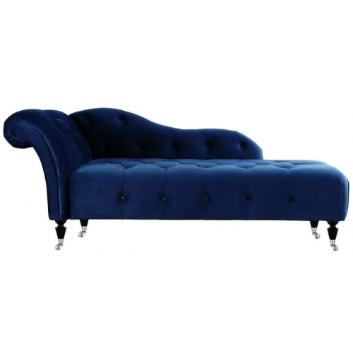 Elegante Liege Chesterfield Liegen mit Knöpfen Samt Chaiselounge Chaiselongue von Xl Moebel