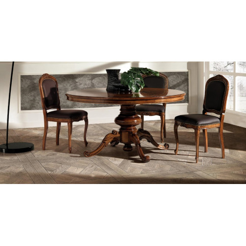 Essgruppe Esstisch Tisch Tische 4x Lehnstuhl Set Stuhl Rund 5tlg Gruppe Garnitur von Xl Moebel