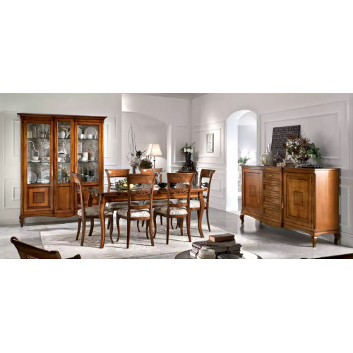 Esstisch 6x Stühlen Esszimmer Essgruppe Holz Sideboard 9tlg.Garnitur von Xl Moebel