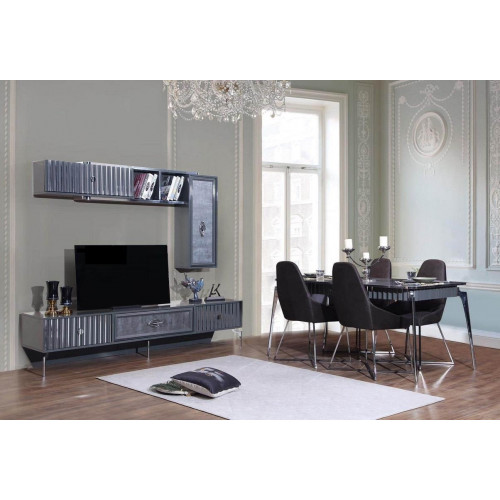 Esstisch 6x Stuhl Gruppe Tisch Möbel 8tlg. Set Esszimmer Garnitur von Xl Moebel