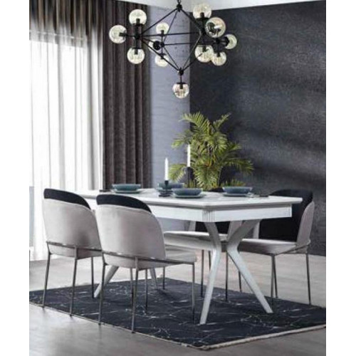 Esstisch Gruppe 4x Stühle Essgarnitur Essgruppen Stuhl Set Tisch 5tlg. von Xl Moebel